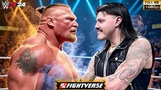 Brock Lesnar vs Dominik Mysterio | Most EpicWrestleMania Match | WWE 2K24