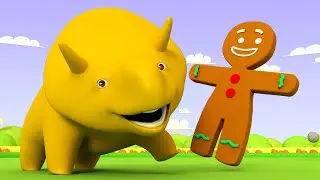 learn numbers for Kids! The gingerbread me to Learn with Dino Educational cartoon for toddlers