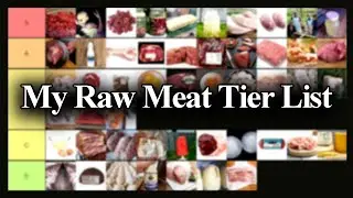 My Raw Meat Tier List