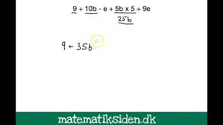 Algebra 1 - Reducer udtryk