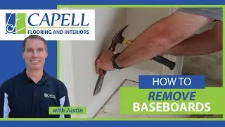 How to Remove and Replace Existing Baseboards #baseboard #capellflooring