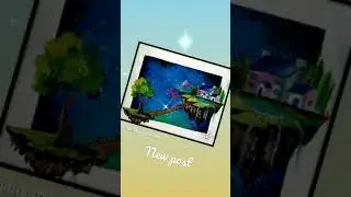 #myfirst🖌|| floating island in space magical painting💜 || magical world painting ✨|| bhumi_ki_duniya