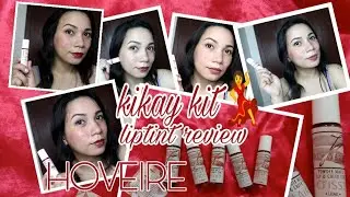 HOVEIRE POWDER MATTE LIP & CHEEK TINT SWATCH REVIEW