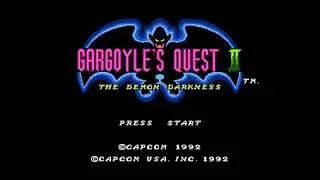 Gargoyle's Quest II (1992, Capcom, NES) - Title Screen and Music
