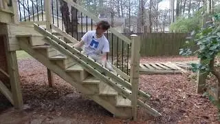 How To Install Deck Railing With Modern Black Balusters