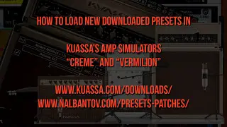 Adding new presets to Kuassa Plug-ins