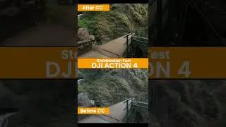 DJI Action 4 Stabilization test | DJI D-Log 10 after CC #dji #djiaction4