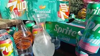 Sprite Insanity 5! Strawberry-Kiwi Sprite vs Tropical 7up! Happy Beverage Day!