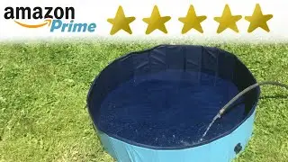 Unboxing Sibosen Foldable Dog Pool from Amazon Prime