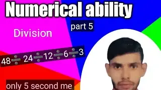 Numerica ability   Division concepts easy pattern very short trick ke sath