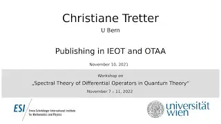 Christiane Tretter - Publishing in IEOT and OTAA