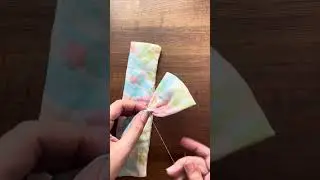 How to make bow hair clip at home | cute craft ideas 💗