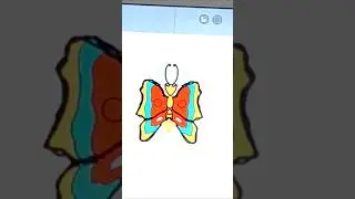 Beautiful Butterfly Drawing on iPad | Easy Digital Art for Beginners#painting #ibispaintx #art
