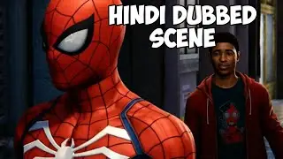 Spider man rescues Miles [Hindi Dubbed] Spider man PS4 scene hindi dubbed