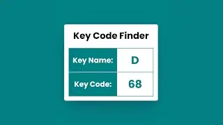 How to Detect Any Key's Code of the Keyboard   #javascriptprojects
