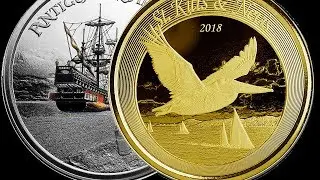 Eastern Caribbean 8 Silver & Gold Coin Series (FIRST Coin RUM)