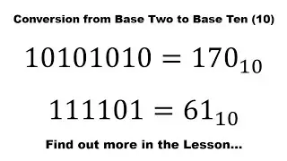 NBS|Conversion from Base Two (2) to Base Ten (10) - Lesson 3of11
