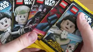 Die ersten 2 Blister Lego Star Wars Sammelkarten
