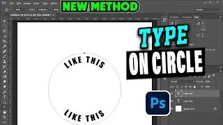 How to Type on Circle in Photoshop | Make text Type on Circle