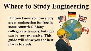 Which is the best country to study engineering ||🎓Learn English Through Story Level 3 |Graded Reader