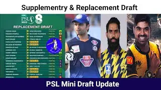 PSL Mini Draft Updates