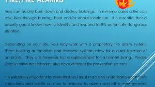 Section6Security Guard Training Course - Module 6 | Safety First Security Services Inc.