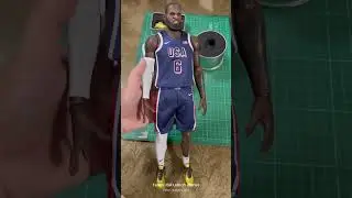1:6 Scale TEAM USA LeBron James 2024 Paris Olympics #basketball #olympics #legoat