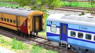 ICF UTKRISHT COUPLING LHB BLUE | BUMPY RAILROAD | RAILWORKS | TRAIN SIMULATOR 2022 | RAILROAD
