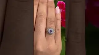 Bague vintage am&eacute;thyste argent 925/1000 🔮