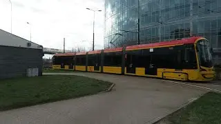 Warszawa - Przejazd tramwajem HRC 140N #4205 - Linia 17 PKP Służewiec - Woronicza