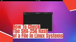 How To Check The SHA-256 Hash of a File in Linux Systems