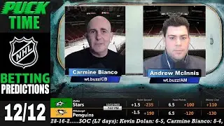 NHL Picks, Predictions and Odds | Daily NHL Betting Preview | 🏒 Puck Time for December 12