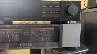 Carver M500 Power Amp with Yamaha C80 preamp