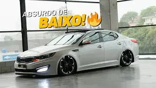 O Kia Optima Rebaixado MAIS BONITO do Brasil! Com suspens&atilde;o a ar Teb&atilde;o e controle I-system Vision!