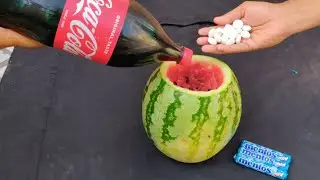 Coca cola inside Watermelon vs Mentos experiment || Top Awesome experiment || Experiment King