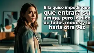 Ella intentó impedir que dejara entrar a su amiga, pero fui en contra de sus deseos, y lo volvería