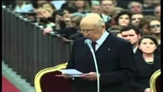 Saluto del Presidente Napolitano in occasione del concerto offerto al Pontefice Benedetto XVI