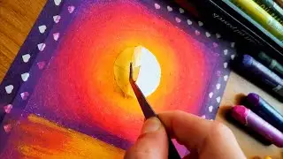 Oil pastel drawing# 74 / Drawing with Oil Pastels / Step by Step / Easy drawing for beginners .