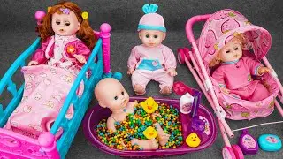 67 Minutes Satisfying with Unboxing Cute Doll Cart & Bathtub Toys Collection