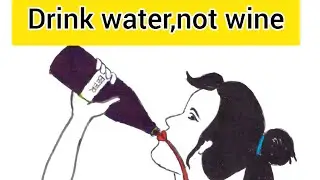 save your baby and stop drinking 🍷🚫 #drinking #alcohol #status #animation #youtube #easy #satisfying