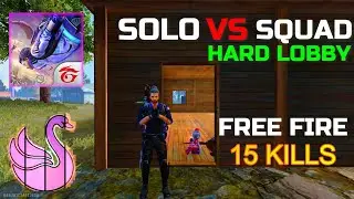 SOLO VS SQUAD || HARD LOBBY || FREE FIRE || SMARTGAGA 7.1.2 || LOW END PC | #GAMEPLAY 1