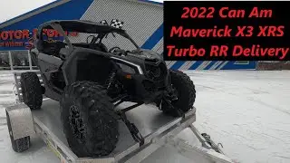 2022 Can Am Maverick X3 XRS Turbo RR Delivery!! RAM TRX + Aluma Trailer