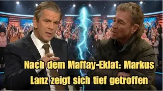 Talk show host Markus Lanz is shaken after the incident with Peter Maffay.