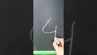 How to draw goat face drawing from number 4 #numberdrawing #drawing #art #shorts #youtubeshorts