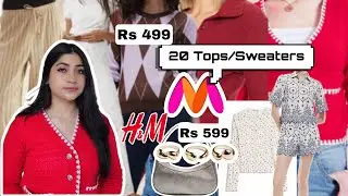 HUGE Myntra H&M Haul 2026 *Under Rs 799*| Trendy 20 Sweaters, Tops, Trousers & More| Renigraphy