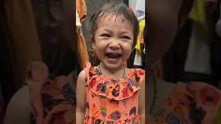 Little Cute Small girl crying laughing Acting Meme Template #funny #comedy #viral