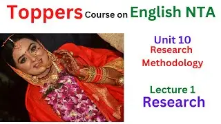 Research Methodology || By Preeti Mandyal || Lecture 1 || English Literature || NTA UGC NET