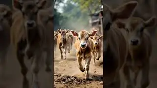 Cutest Baby Cows Running Ever! 🐄💨 This Will Melt Your Heart ❤️ | Boovika Agro Tech #Shorts #cow