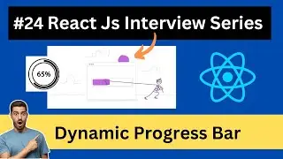 #24 React Js Challenge Day 24 | React Js progress Bar