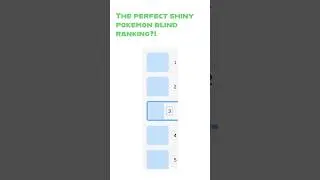 The PERFECT Shiny ✨ Pokemon Blind Ranking?! #shorts